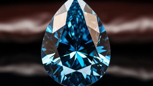 Exquisite Blue Diamond - Sparkling Luxury Gem