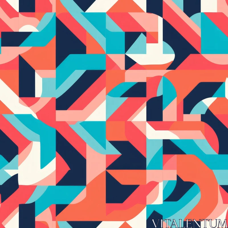 Colorful Geometric Pattern for Modern Designs AI Image