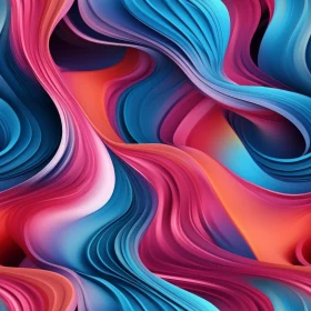 Colorful Abstract Art with Waves and Harmony