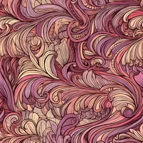 Intricate Pink and Purple Floral Pattern
