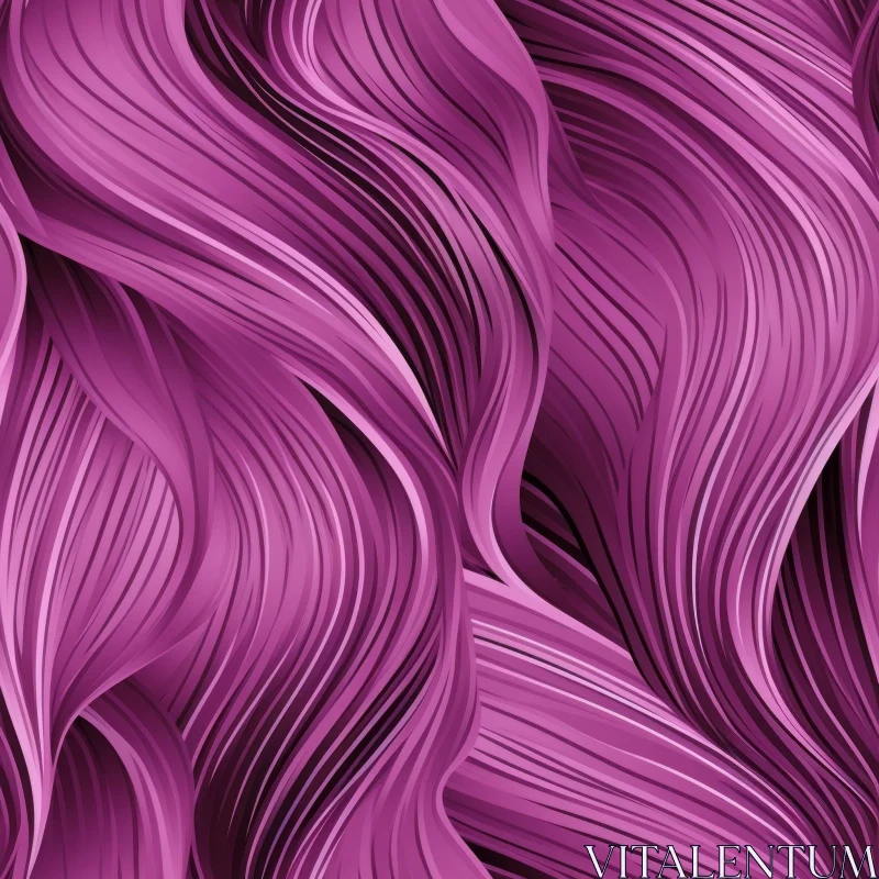 Purple Waves Seamless Pattern for Tranquil Backgrounds AI Image