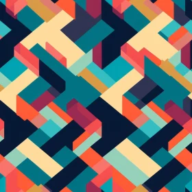 Colorful Abstract Geometric Pattern for Design