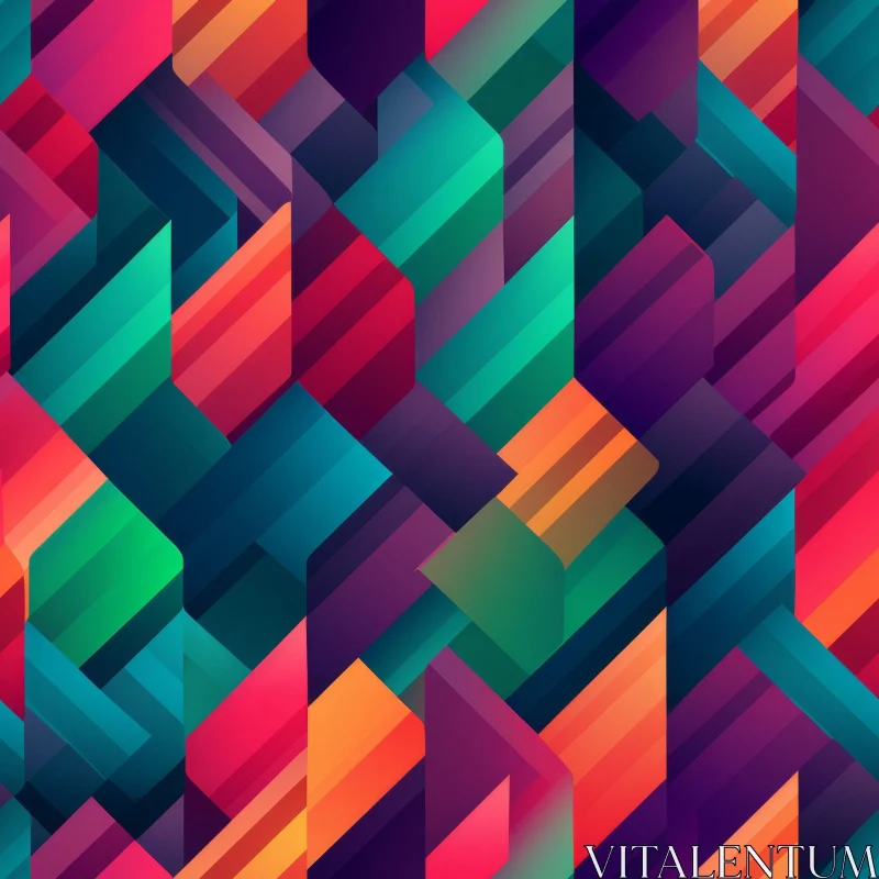 Colorful Geometric Pattern for Modern Designs AI Image