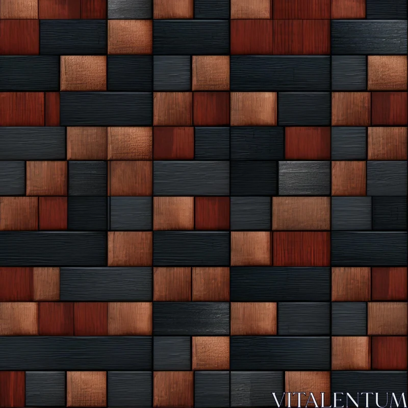 Dark Brown Seamless Wood Texture AI Image