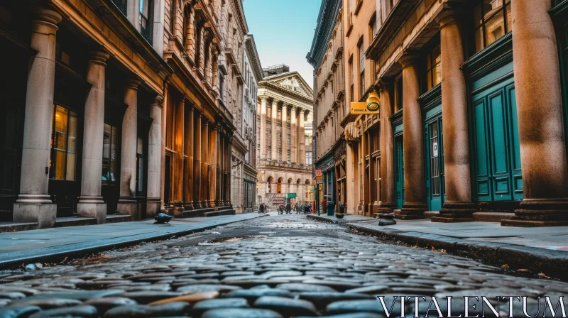 Exploring the Enchanting Streets of a Historic District AI Image