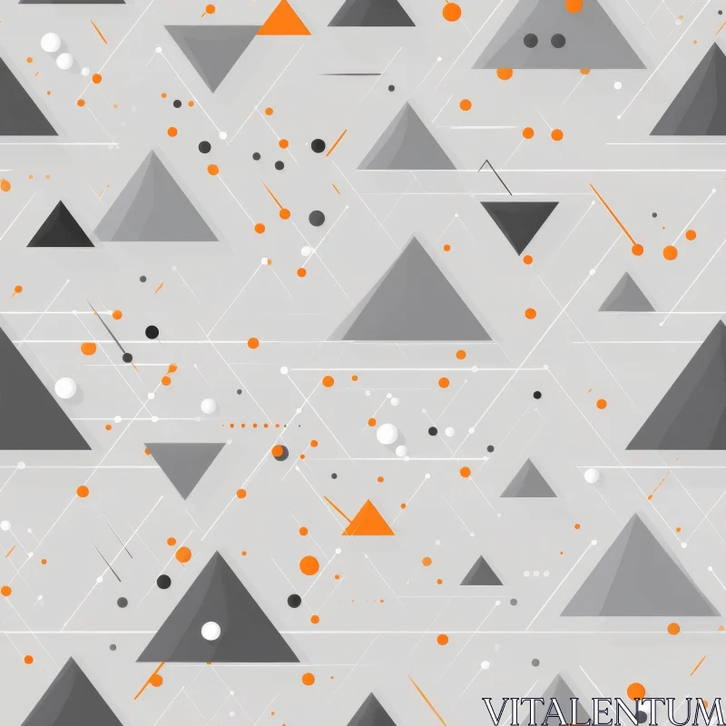 Intriguing Geometric Triangle Pattern AI Image