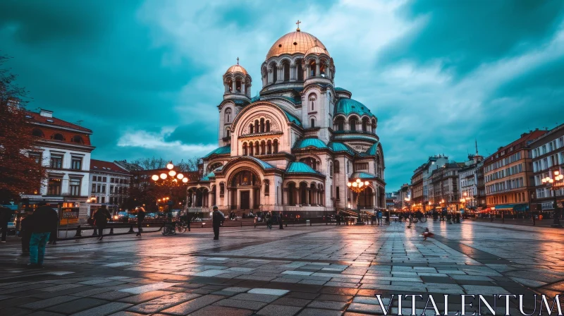 Alexander Nevsky Cathedral in Sofia, Bulgaria - A Captivating Architectural Marvel AI Image