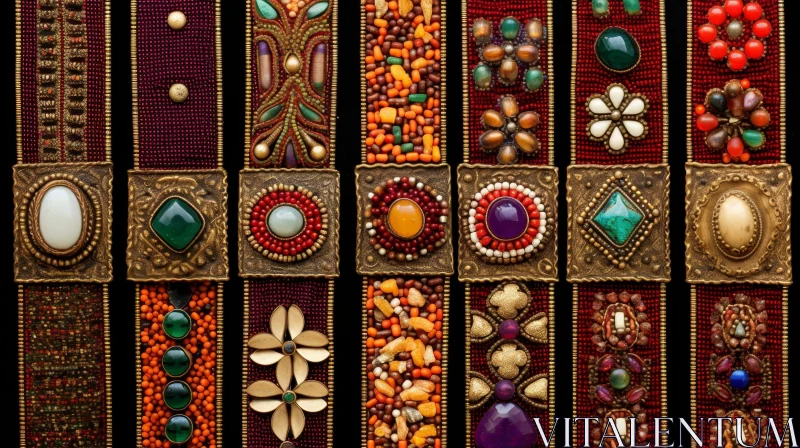 Colorful Beaded Belts Collection - Fashion Accessories AI Image