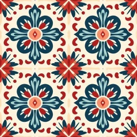 Colorful Moroccan Tiles Pattern for Design Projects