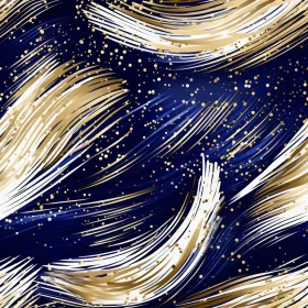 Luxurious Gold and Blue Abstract Pattern