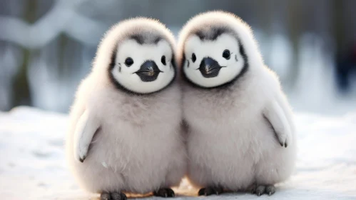 Adorable Penguin Chicks in Antarctica