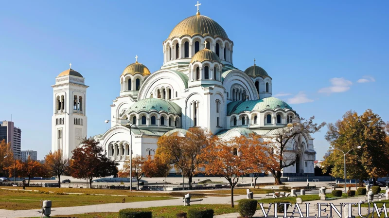 Alexander Nevsky Cathedral in Sofia, Bulgaria - A Captivating Architectural Marvel AI Image