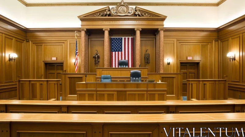 Eloquent Courtroom: A Captivating Artistic Interpretation AI Image