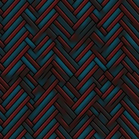 Modern Blue and Red Stripes Pattern on Black Background