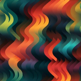 Colorful Abstract Wavy Pattern Background