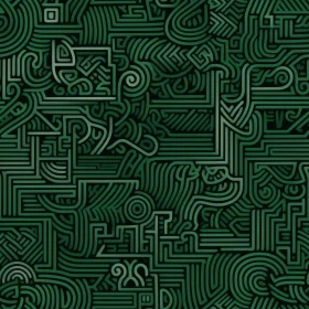 Green Geometric Maze Pattern for Website Backgrounds