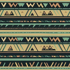 Ethnic Geometric Seamless Pattern - Artisanal Design