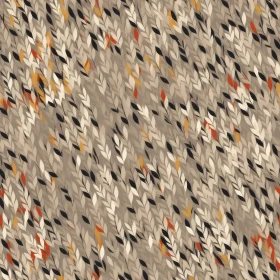 Colorful Leaves Seamless Pattern - Textured Painterly Design