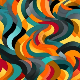 Colorful Abstract Geometric Vector Pattern