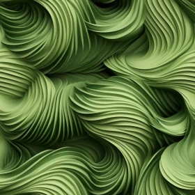 Green Wavy Abstract Background Pattern