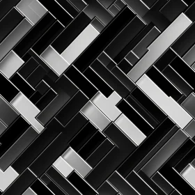 Monochrome Geometric Herringbone Pattern