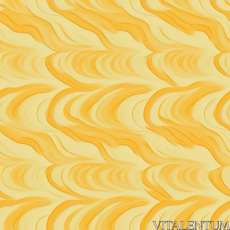 Organic Wavy Yellow and Orange Gradient Pattern AI Image