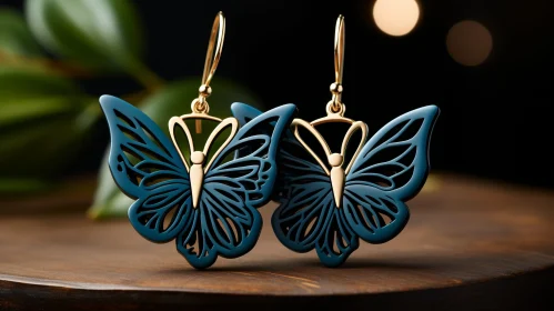 Exquisite Butterfly Earrings - Elegant Gold Jewelry