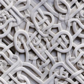 White Celtic Knot Pattern Texture