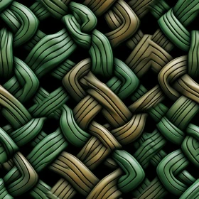 Intricate Celtic Knot Pattern on Black Background