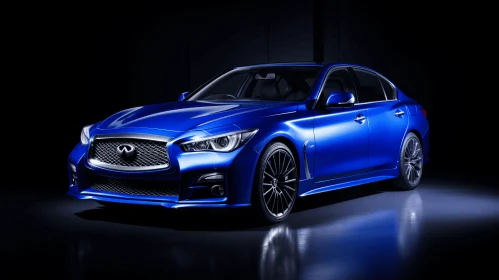 2014 Infiniti F20 - Hyper-Realistic Oil Painting on Black Background