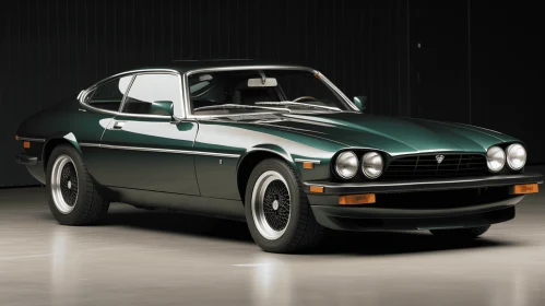 Captivating 1981 Jaguar XJ10 Car in a Garage | Naturalistic Color Palette
