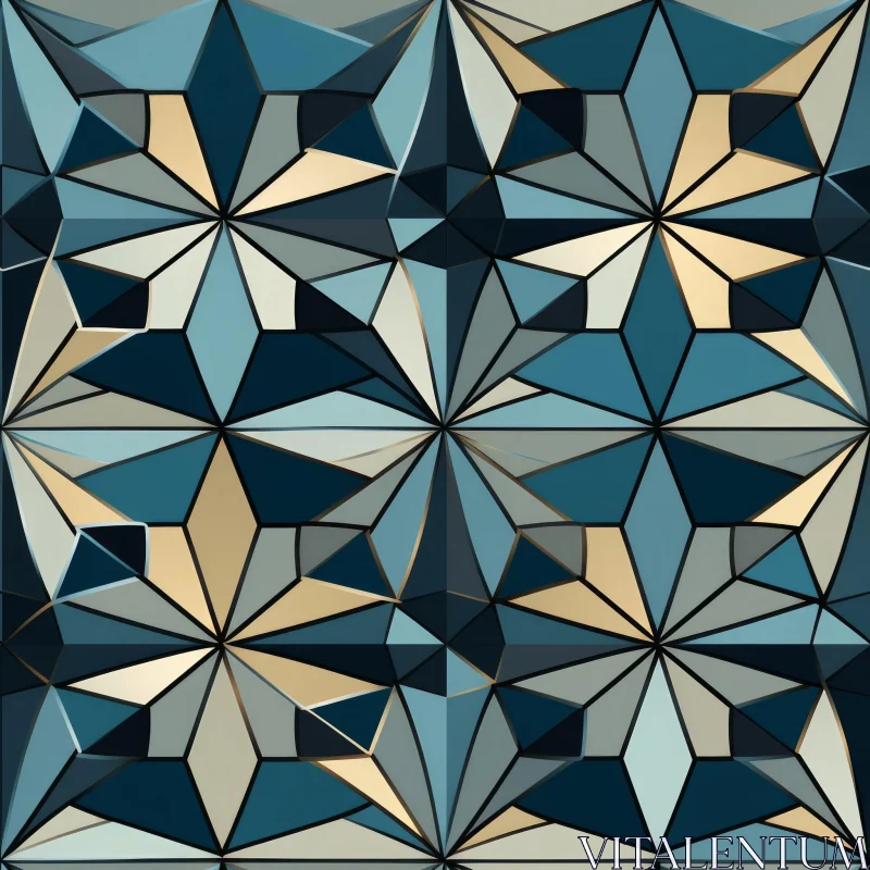 Luxurious Moroccan-Inspired Geometric Pattern AI Image
