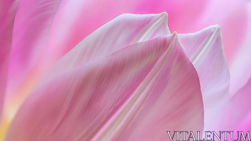 Pink Tulip Close-up: Beauty in Bloom AI Image