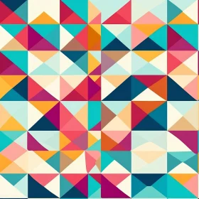 Colorful Geometric Triangle Pattern for Design Projects