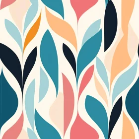 Organic Shapes Vector Pattern - Colorful Design