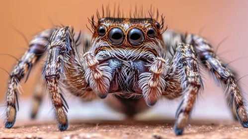 Jumping Spider Close-up: Detailed Arachnid Photography