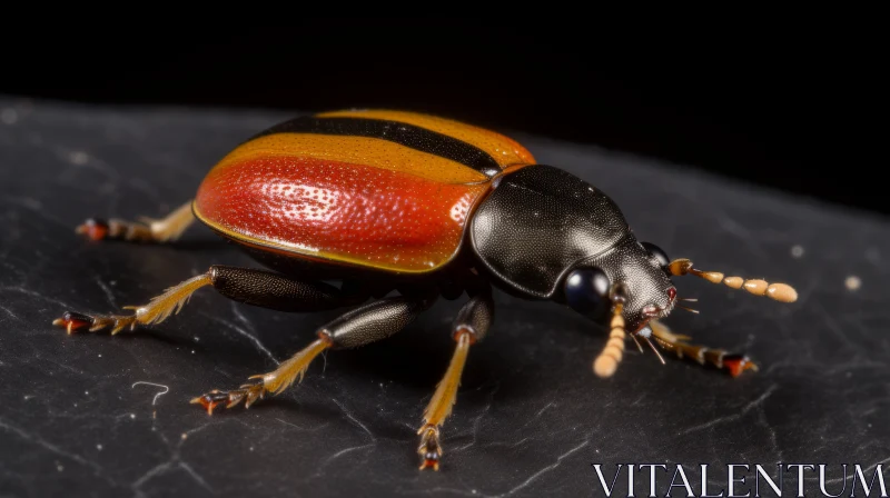 Stunning Beetle Close-Up Photo AI Image