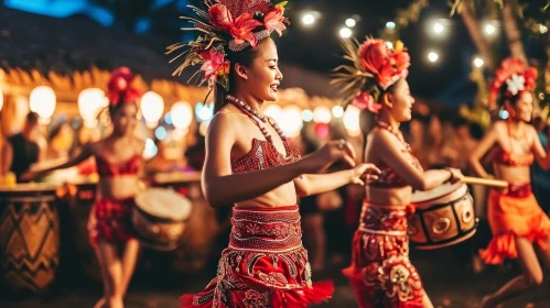 Captivating Tahitian Dance: Traditional Costume and Vibrant Movements