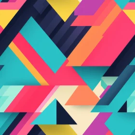 Colorful Geometric Abstraction Artwork