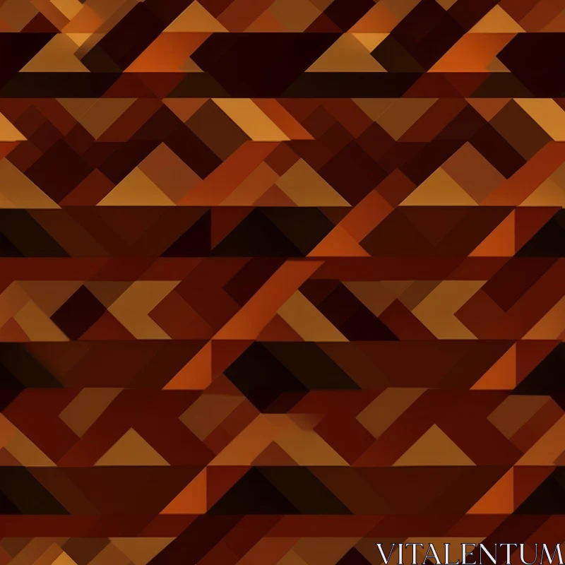 Brown Geometric Pattern - Seamless Design for Fabric & Decor AI Image