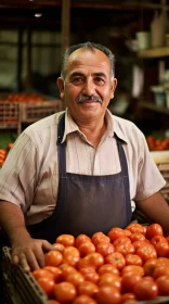 Charming Greengrocer in Lively Warehouse Setting