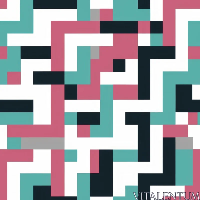 Colorful Geometric Pattern for Web and Print AI Image