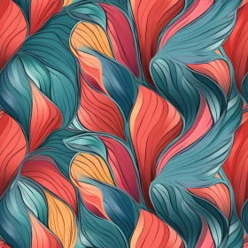 Colorful Waves Seamless Pattern - Dreamy Design