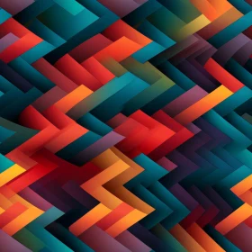 Colorful Geometric Abstract Rectangles Pattern