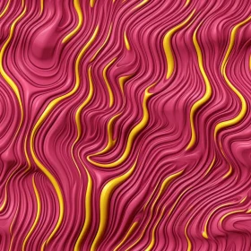 Pink and Yellow Waves Seamless Pattern