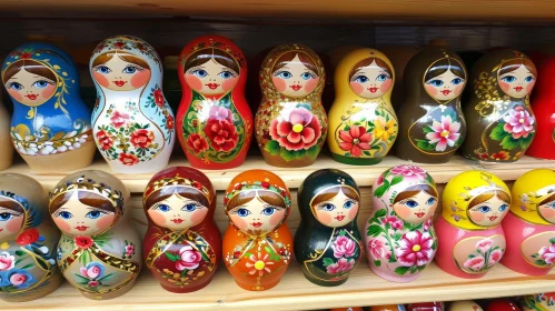 Traditional Russian Nesting Dolls - Exquisite Woodwork and Vibrant Colors