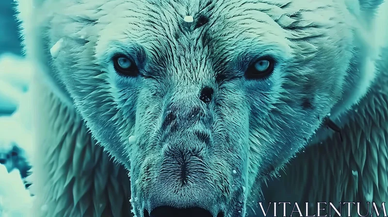 Majestic Polar Bear Close-Up - Wildlife Photography AI Image