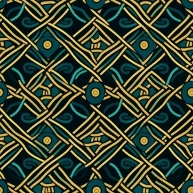 Luxury Geometric Pattern - Rich Jewel-Toned Design