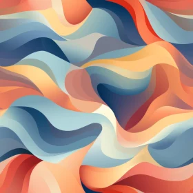 Smooth Abstract Wavy Background Pattern