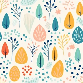Whimsical Forest Vector Pattern
